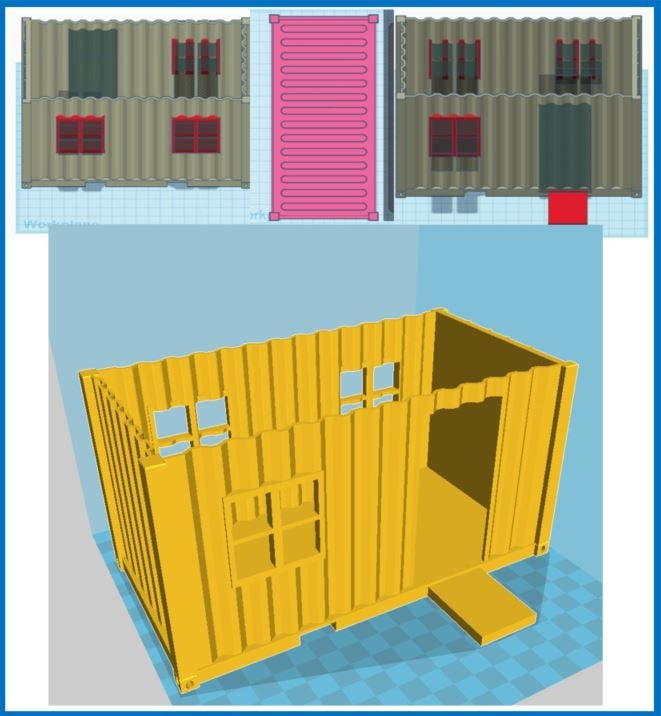 Playmo-Baucontainer